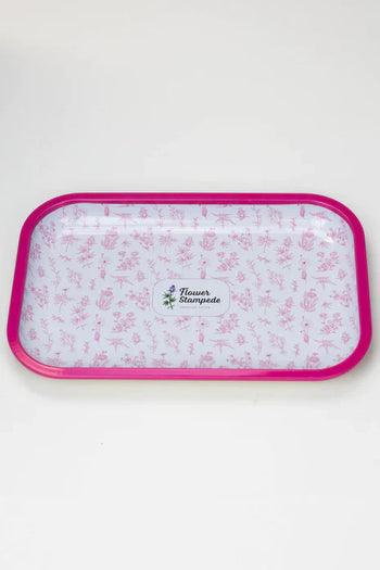 Flower Stampede Signature Floral Pattern Rolling Tray