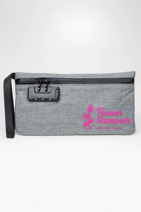 Flower Stampede Lockable Storage Bag, Smell, Odor & Water Resistant Pouch