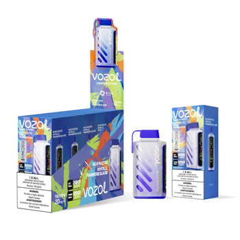 Vozol Gear Power 24k Puff Disposable Vape 20ml Blue Razz Ice