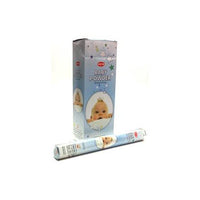 HEM Baby Powder 9″ Incense Sticks – Hex Box (20g)
