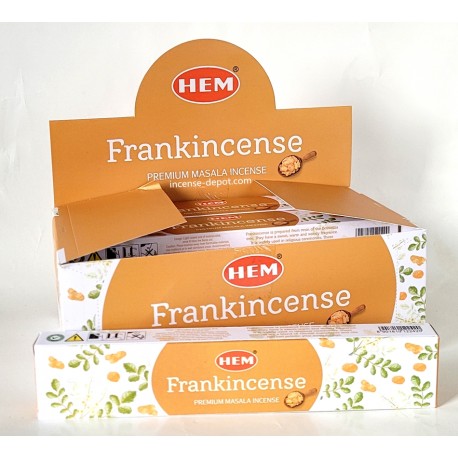 HEM – Frankincense Premium Hand-Rolled Masala Incense (15g)