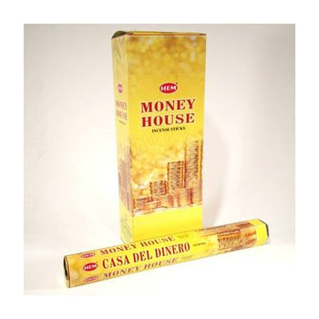 HEM Money House 9″ Incense Sticks – Hex Box (20g)