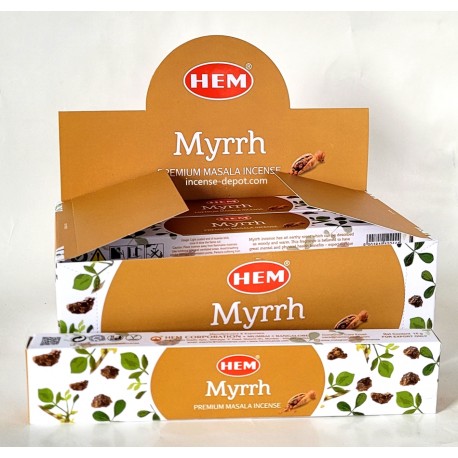 HEM – Myrrh Premium Hand-Rolled Masala Incense (15g)