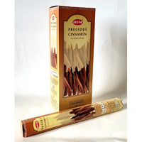 HEM Cinnamon 9″ Incense Sticks – Hex Box (20g)