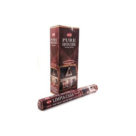 HEM Pure House 9″ Incense Sticks – Hex Box (20g)