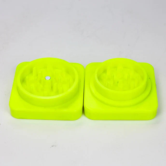 Square 2 Part Plastic Grinder