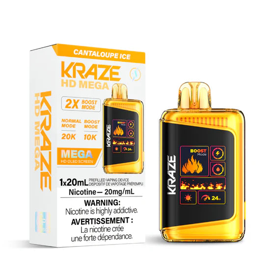 Kraze HD Mega 20k Rechargeable Disposable Vape 20ml