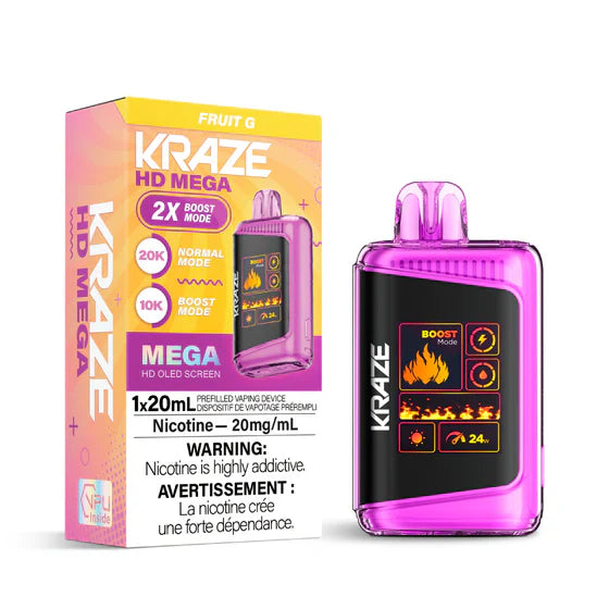 Kraze HD Mega 20k Rechargeable Disposable Vape 20ml