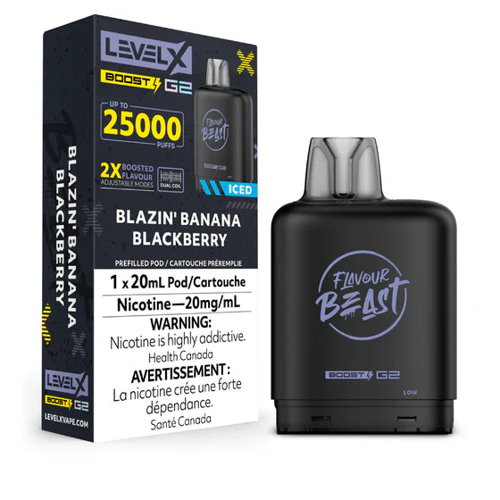 Flavour Beast Level X Boost Replacement Pod 20mL 15000 Puff