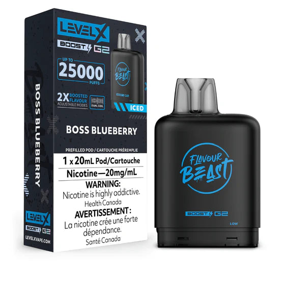 Flavour Beast Level X Boost Replacement Pod 20mL 15000 Puff