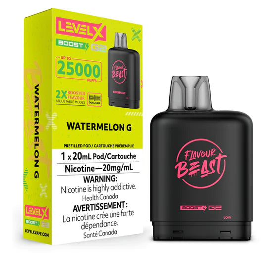 Flavour Beast Level X Boost Replacement Pod 20mL 15000 Puff