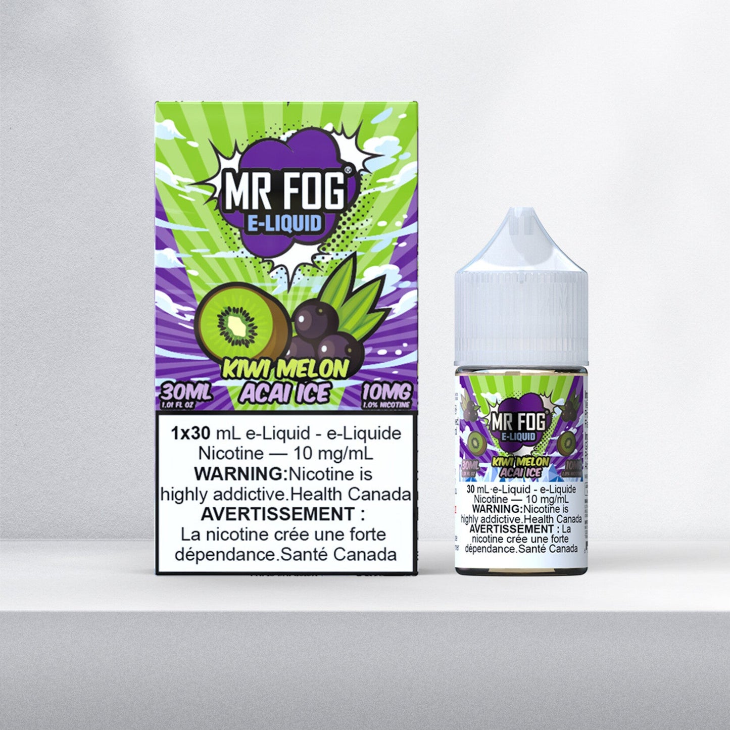 [DESTOCKAGE] E-liquide MR FOG Salt - Kiwi Melon Acai Ice