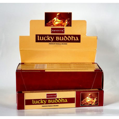 Nandita - Lucky Buddha Incense Natural & Organic Hand-rolled Masala Incense Sticks 15g