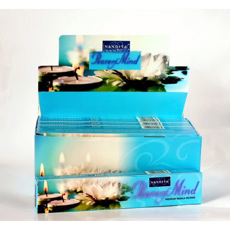 Nandita - Peace Mind Incense Natural & Organic Hand-rolled Masala Incense Sticks 15g