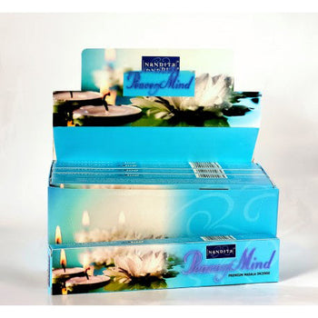 Nandita - Peace Mind Incense Natural & Organic Hand-rolled Masala Incense Sticks 15g