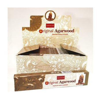 Nandita - Original Agarwood Incense Natural & Organic Hand-rolled Masala Incense Sticks 15g