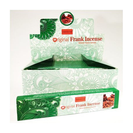 Nandita - Original Frankincense Incense Natural & Organic Hand-rolled Masala Incense Sticks 15g