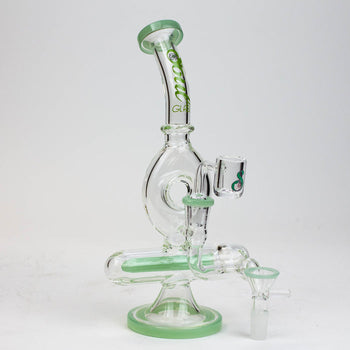 SOUL Glass Bong/Dab Rig 2 en 1 en verre recyclé de 9 pouces