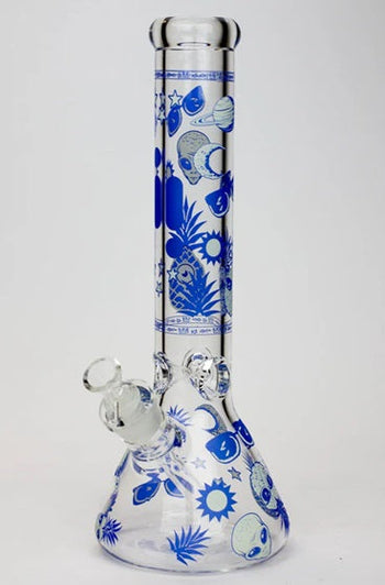 Infyniti 14" Pineapple Glow In The Dark 7 mm Glass Bong