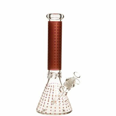 14" Luxury Dot/Shiny Dot Pattern 7mm Beaker Bong