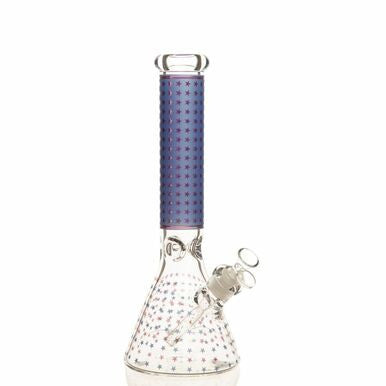 14" Luxury Dot/Shiny Dot Pattern 7mm Beaker Bong