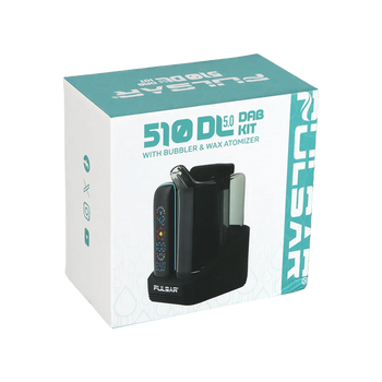 Pulsar - 510 DL 5.0 Bubbler Dab Kit w/ Wax Atomizer - Black