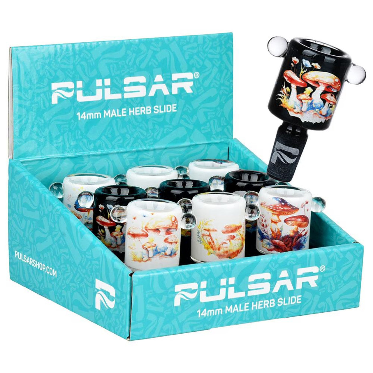 Pulsar - 14mm Inside Print Shrooms Herb Bowl