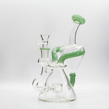 Soul Glass Recycler 8″ Bong / Dab Rig with 4mm Quartz Banger