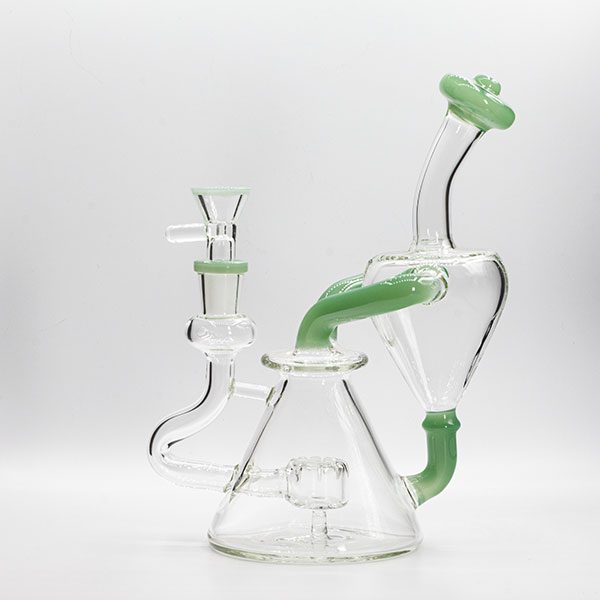 Soul Glass Recycler 8″ Bong / Dab Rig with 4mm Quartz Banger