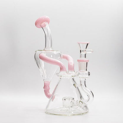 Soul Glass Recycler 8″ Bong / Dab Rig with 4mm Quartz Banger