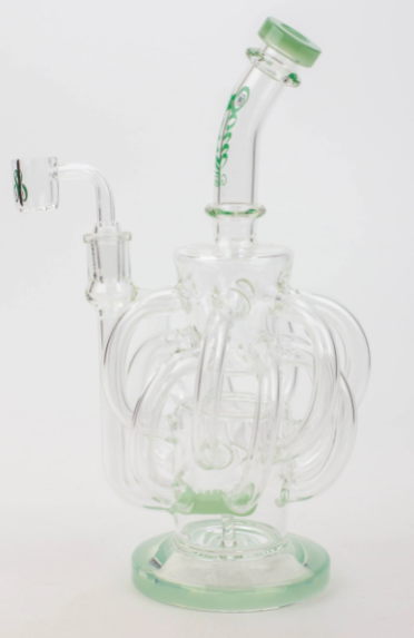 Soul Glass Recycler 10″ Bong / Dab Rig with 4mm Quartz Banger