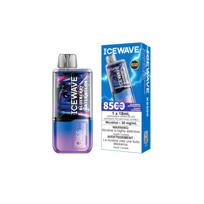 [DÉGAGEMENT] Icewave X8500 Puff S50 Vape jetable rechargeable 18 ml