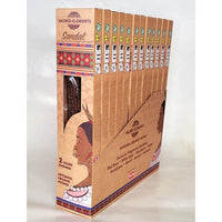 Sacred Elements Organic - Sandal Premium Masala Hand‑Rolled Incense Sticks (15g, 2 hr burn, 8–10 sticks)