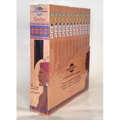 Sacred Elements Organic - Tantra Premium Masala Hand‑Rolled Incense Sticks (15g, 2 hr burn, 8–10 sticks)