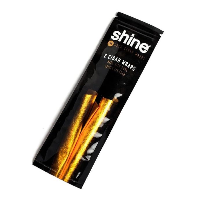 Shine 24K Gold Cigar Wraps - 2 Wraps