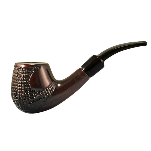 Pulsar Shire Pipe 5.5" Engraved Bent Brandy Saddle Stem - The Urbanite