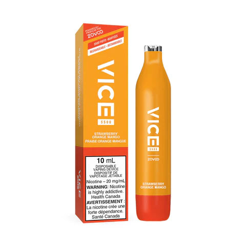 Vice 5500 Rechargeable Disposable Strawberry Orange