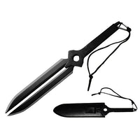 18″ Full Tang Double Blade Fantasy Dagger w/ Belt Loo