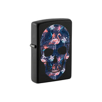 Zippo Lighter - Flamingo Skull Design