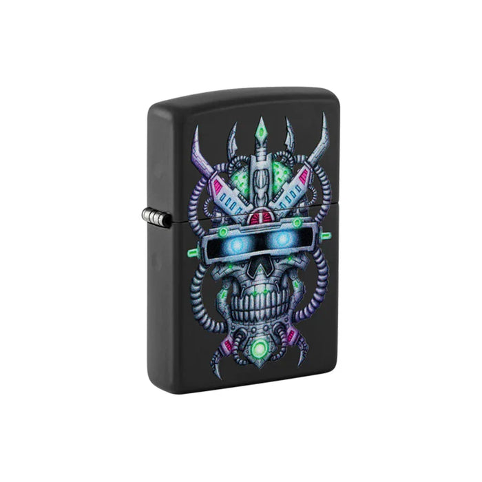 Zippo Lighter - Cyber Skull Design