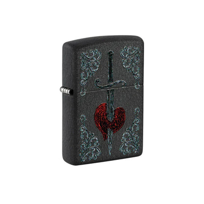 Zippo Lighter - Heart Dagger Tattoo Design