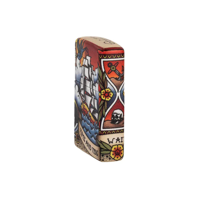 Zippo Lighter - Nautical Tattoo Design