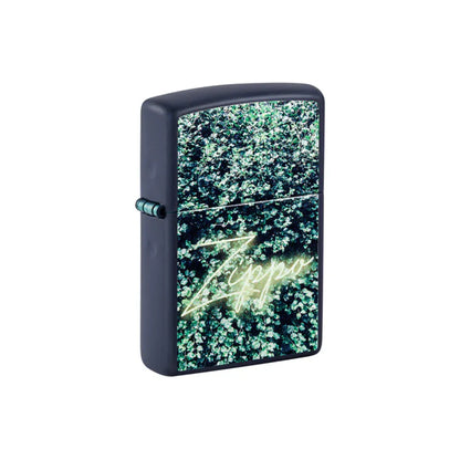 Zippo Lighter - Navy Matte Design