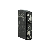 Zippo Lighter - Black Matte Laser 360 Design