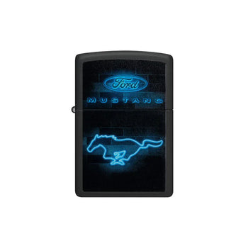 Zippo Lighter - Neon Ford Mustang Logo