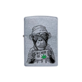 Zippo Lighter - Monkey Workin For Weed