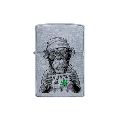 Zippo Lighter - Monkey Workin For Weed