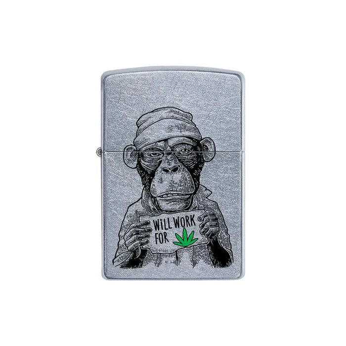 Zippo Lighter - Monkey Workin For Weed
