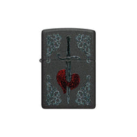 Zippo Lighter - Heart Dagger Tattoo Design