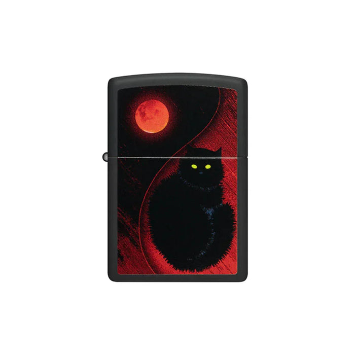 Zippo Lighter - Black Cat Design